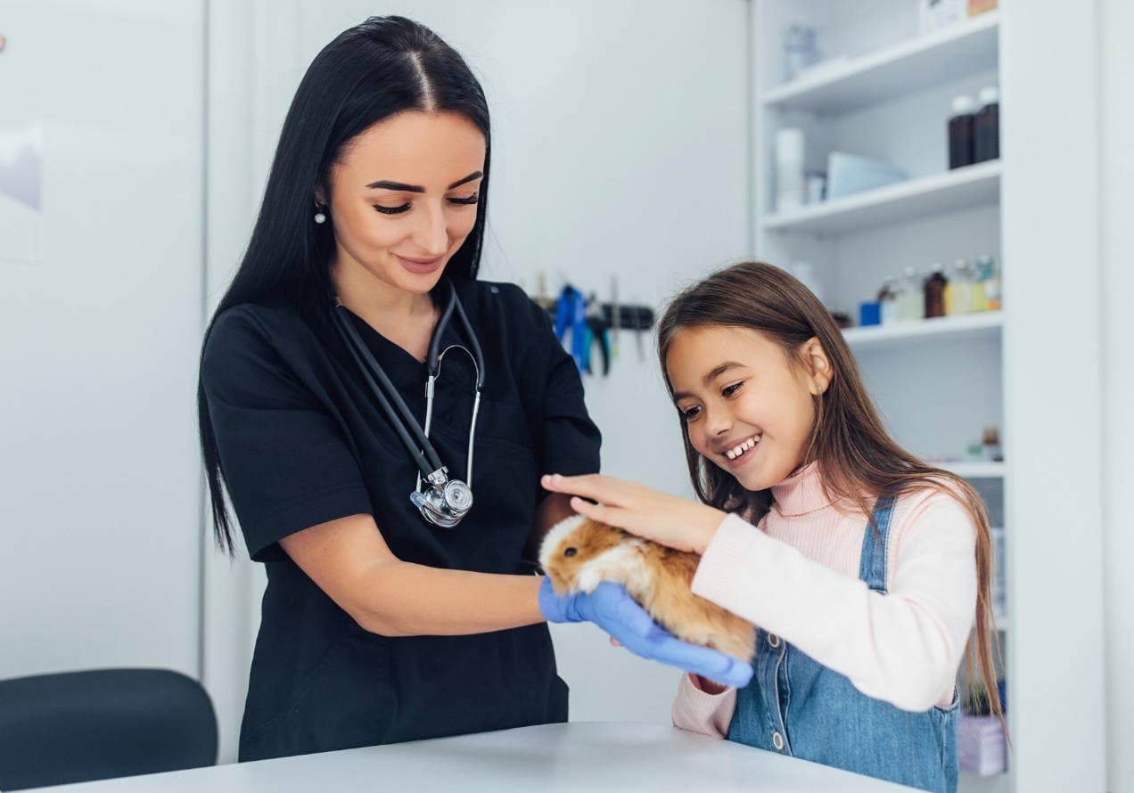 Support staff with client child